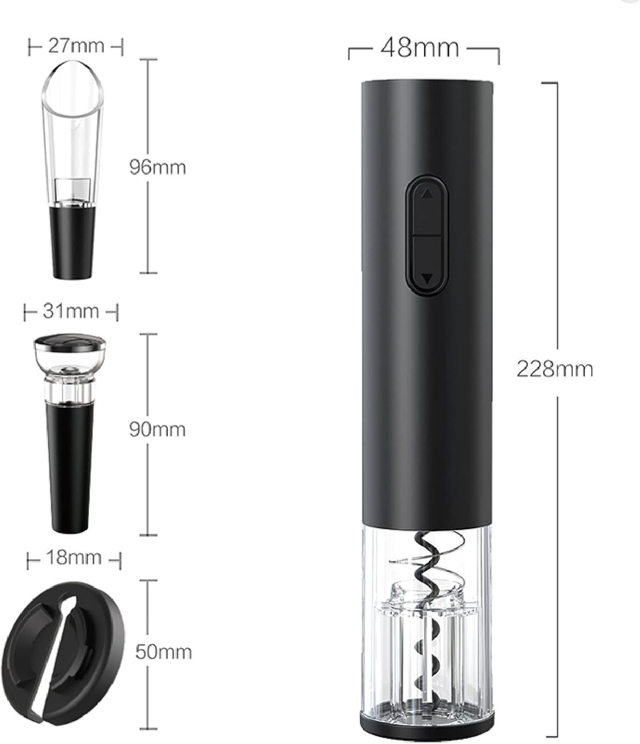 Sacacorchos Eléctrico - 4 en 1